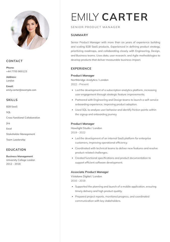 Tailored ATS-optimized resume generated by FitMyCV